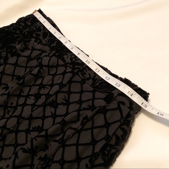 BALMAIN x H&M Black Burnout Silk Pants Trousers, Sz 4 - Picture 5 of 8